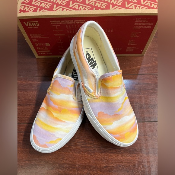 Vans Shoes - Womens 7.5 Vans Classic Slip On Festival Dream Sneaker Shoe Low Top New HALF BOX